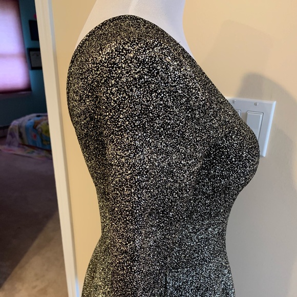 Aeropostale Bethany Mota Gold Foil Party Dress - Picture 4 of 6